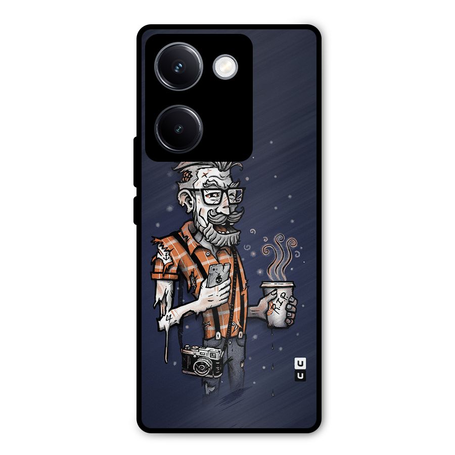 Photographer illustration Metal Back Case for Vivo Y300 Plus