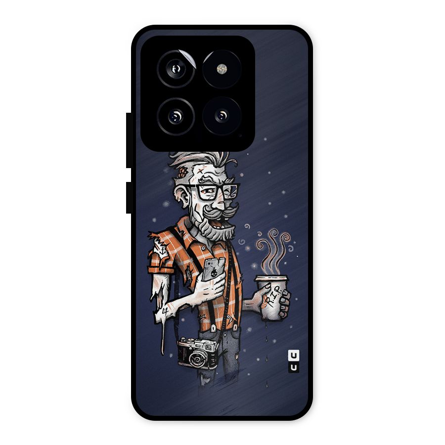 Photographer illustration Metal Back Case for Xiaomi 14