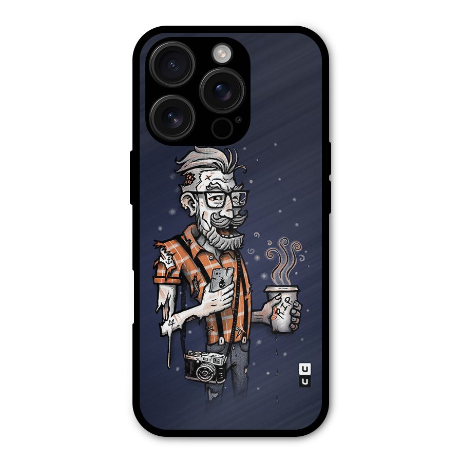 Photographer illustration Metal Back Case for iPhone 16 Pro