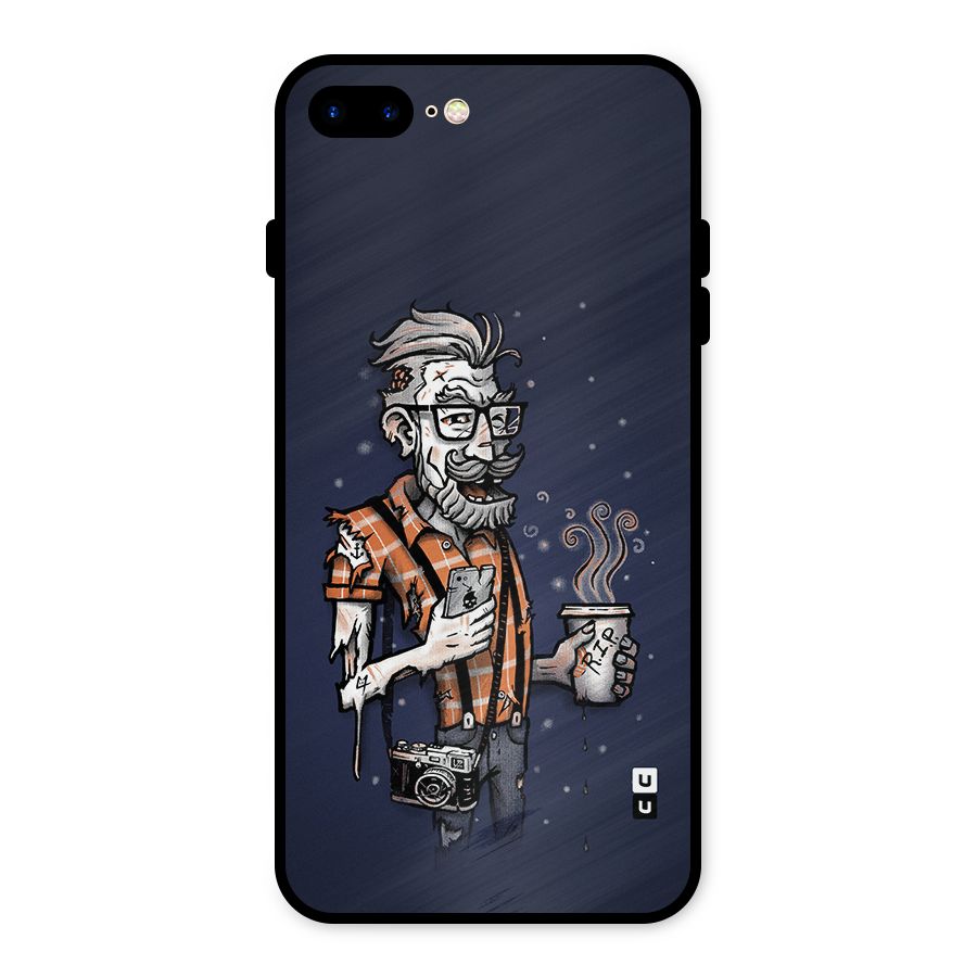 Photographer illustration Metal Back Case for iPhone 8 Plus