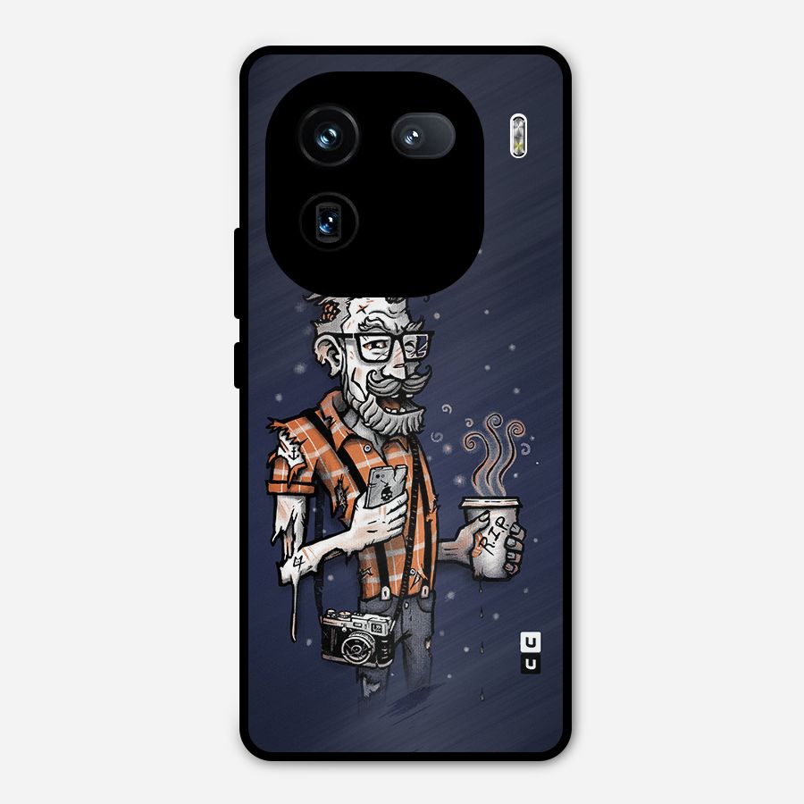 Photographer illustration Metal Back Case for iQOO 12