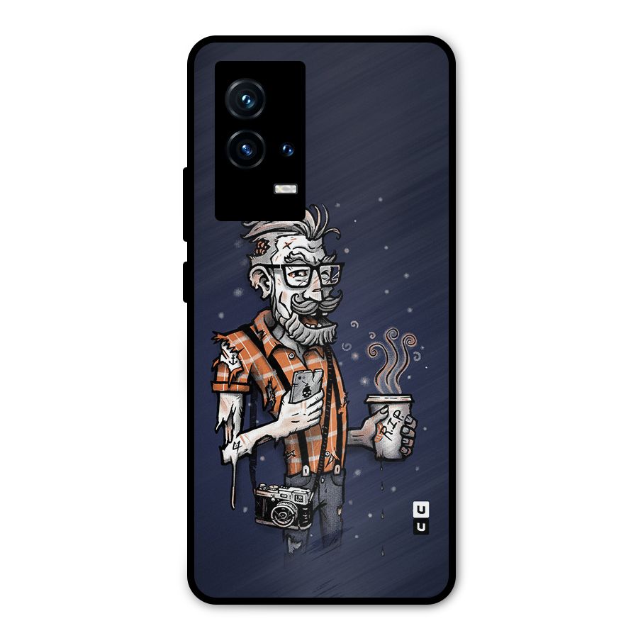 Photographer illustration Metal Back Case for iQOO 9 5G