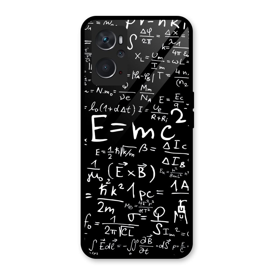 Physics Equation Glass Back Case for Oppo K10 4G