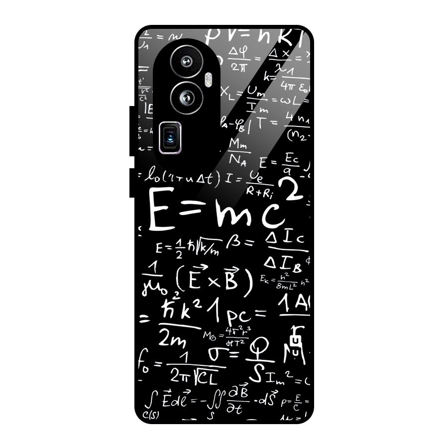 Physics Equation Glass Back Case for Oppo Reno10 Pro Plus
