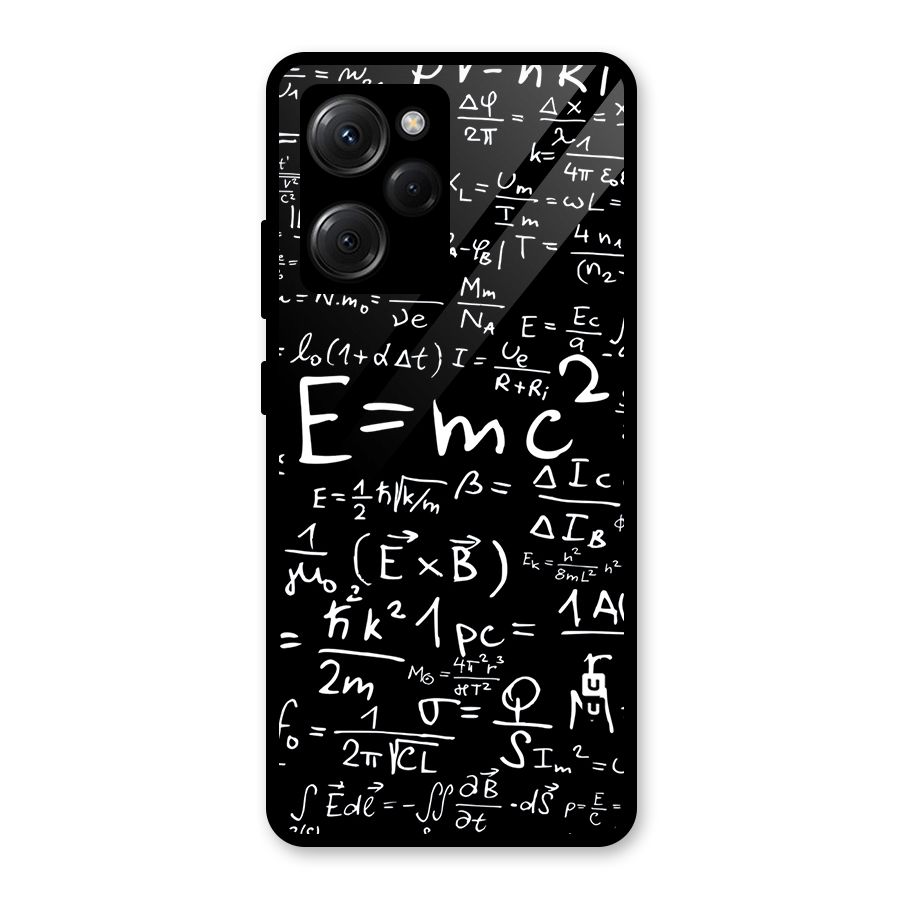 Physics Equation Glass Back Case for Poco X5 Pro