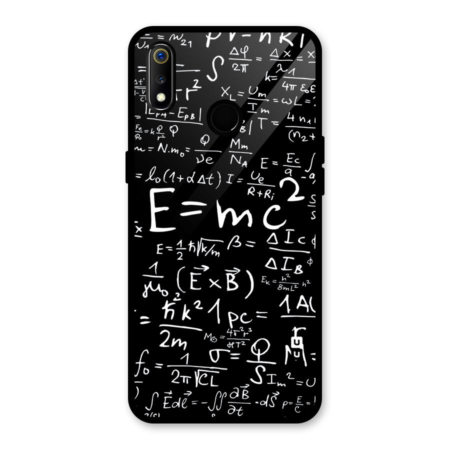 Physics Equation Glass Back Case for Realme 3i