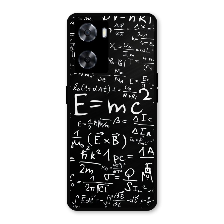 Physics Equation Metal Back Case for Oppo A77s