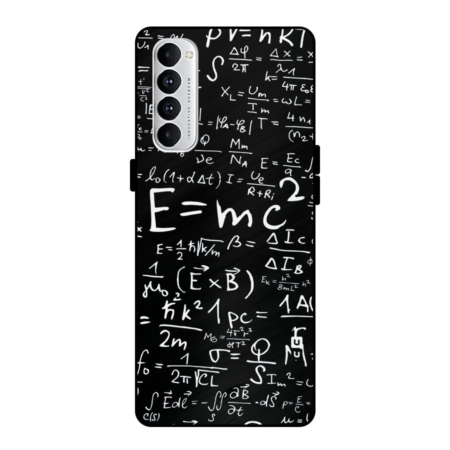 Physics Equation Metal Back Case for Oppo Reno4 Pro