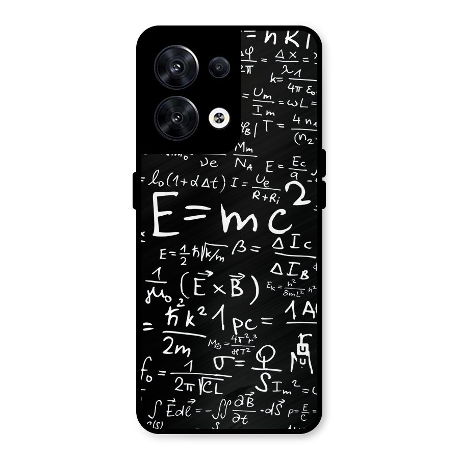 Physics Equation Metal Back Case for Oppo Reno8 5G