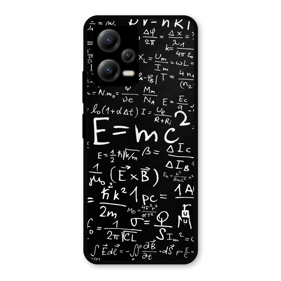 Physics Equation Metal Back Case for Redmi Note 12 5G