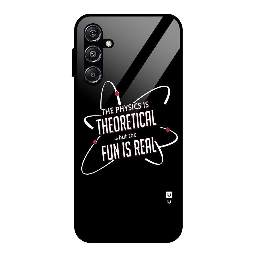 Physics Theoretical Fun Real Glass Back Case for Galaxy M34 5G