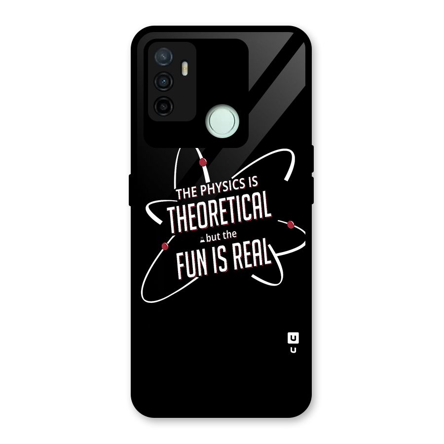 Physics Theoretical Fun Real Glass Back Case for Oppo A53