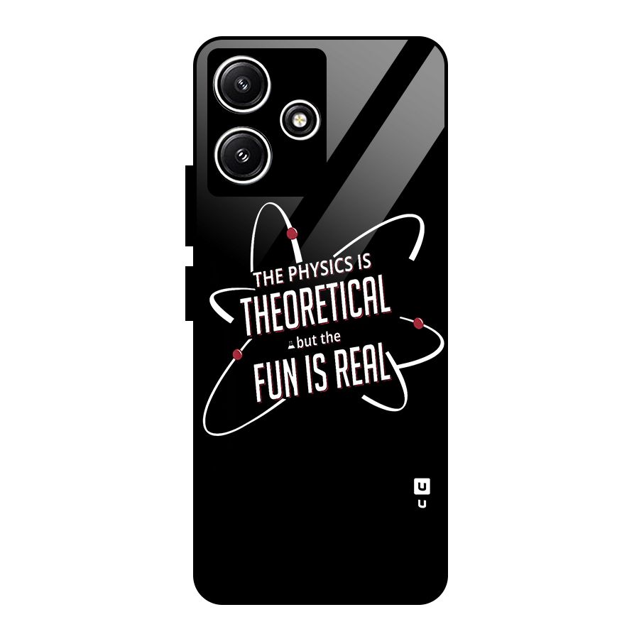 Physics Theoretical Fun Real Glass Back Case for Redmi 12 5G