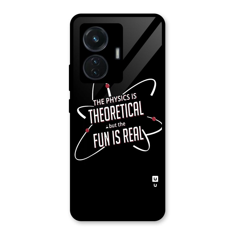 Physics Theoretical Fun Real Glass Back Case for iQOO Z6 44W