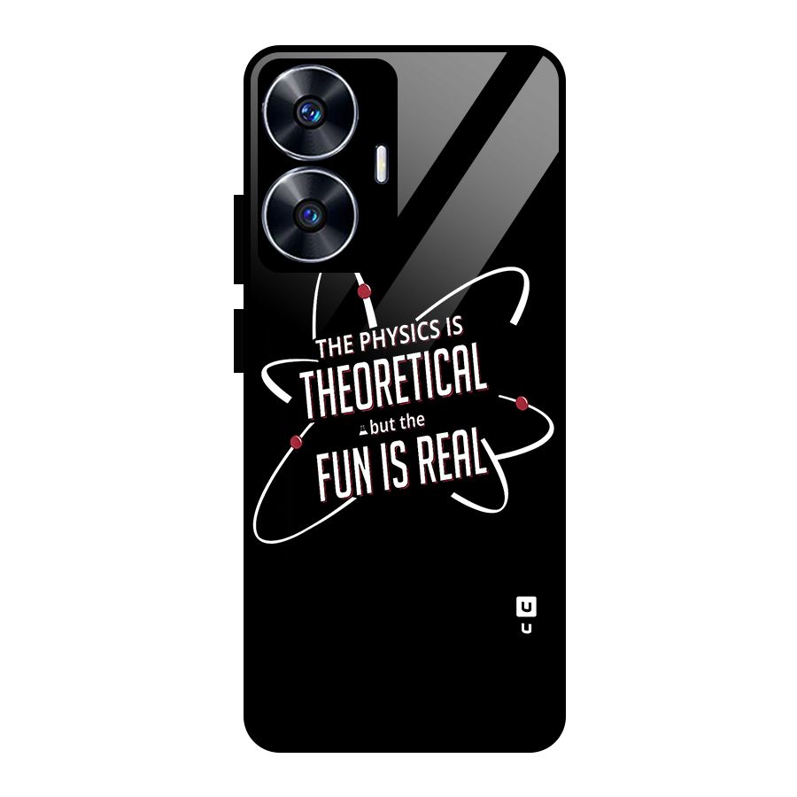 Physics Theoretical Fun Real Glass Back Case for realme C55