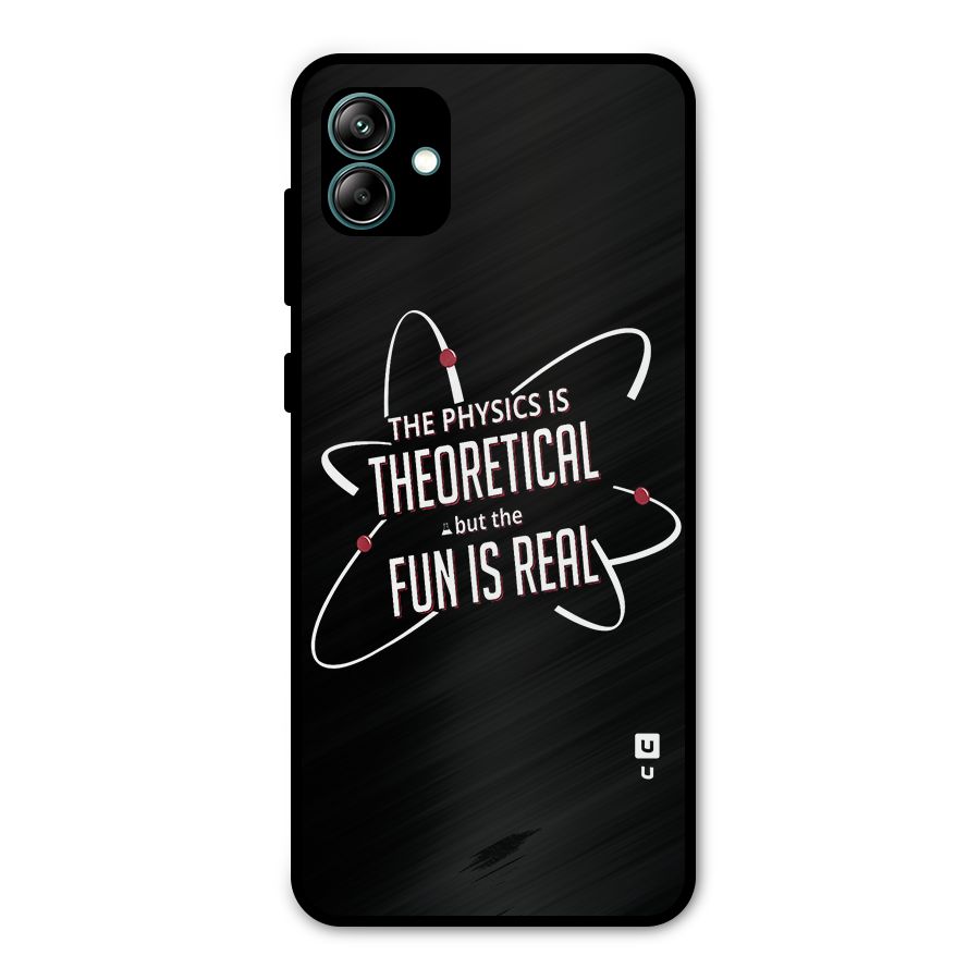Physics Theoretical Fun Real Metal Back Case for Galaxy A04