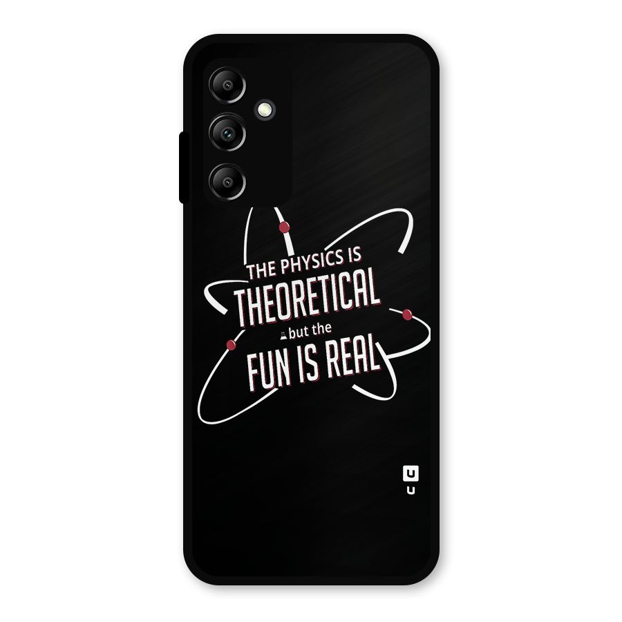 Physics Theoretical Fun Real Metal Back Case for Galaxy A14 5G