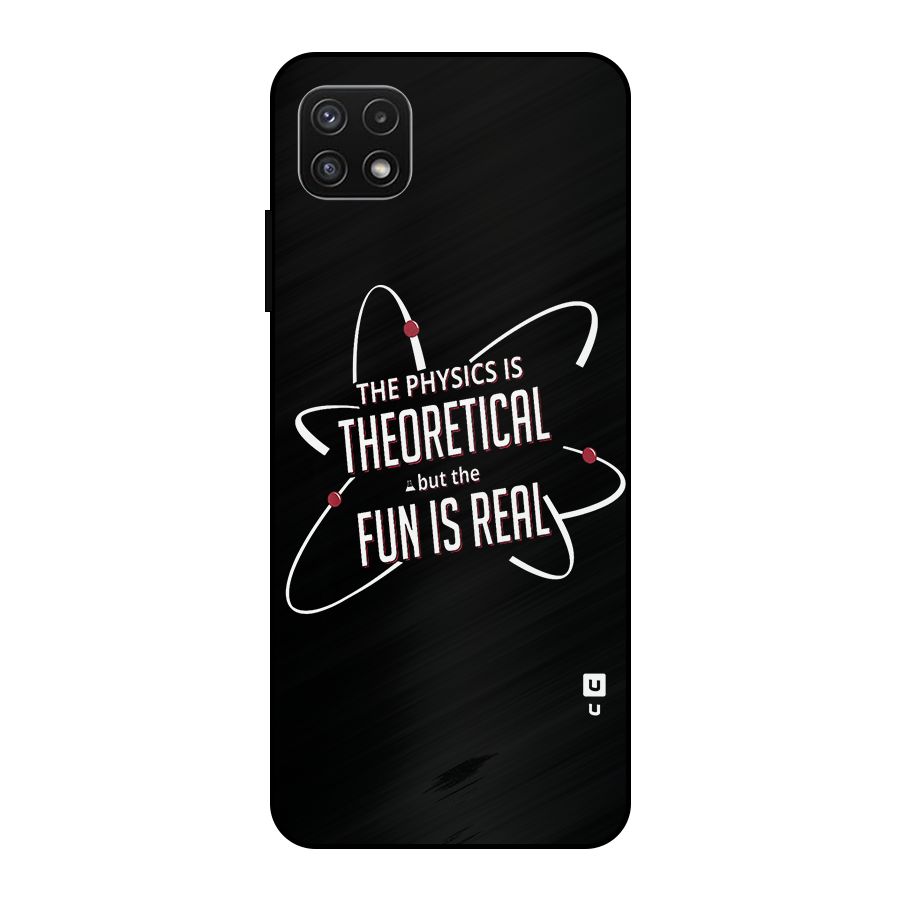 Physics Theoretical Fun Real Metal Back Case for Galaxy A22 5G