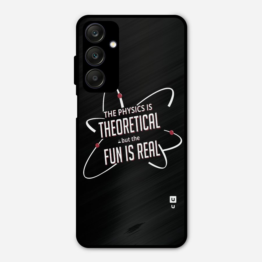 Physics Theoretical Fun Real Metal Back Case for Galaxy A25 5G