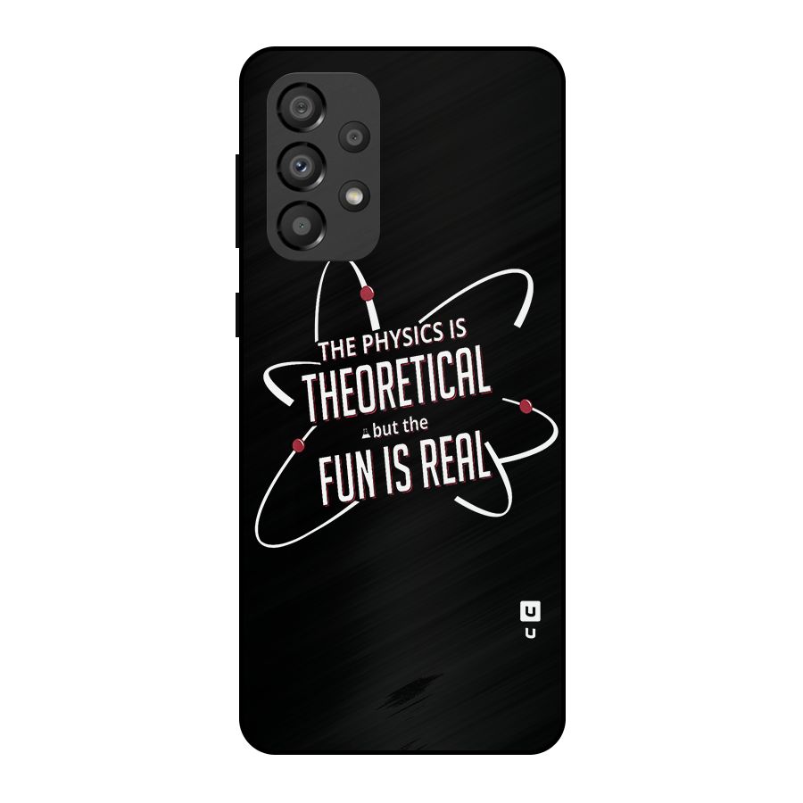 Physics Theoretical Fun Real Metal Back Case for Galaxy A33 5G
