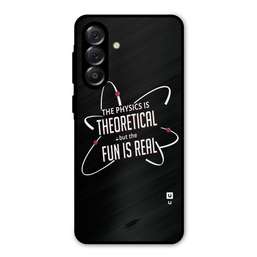 Physics Theoretical Fun Real Metal Back Case for Galaxy A36