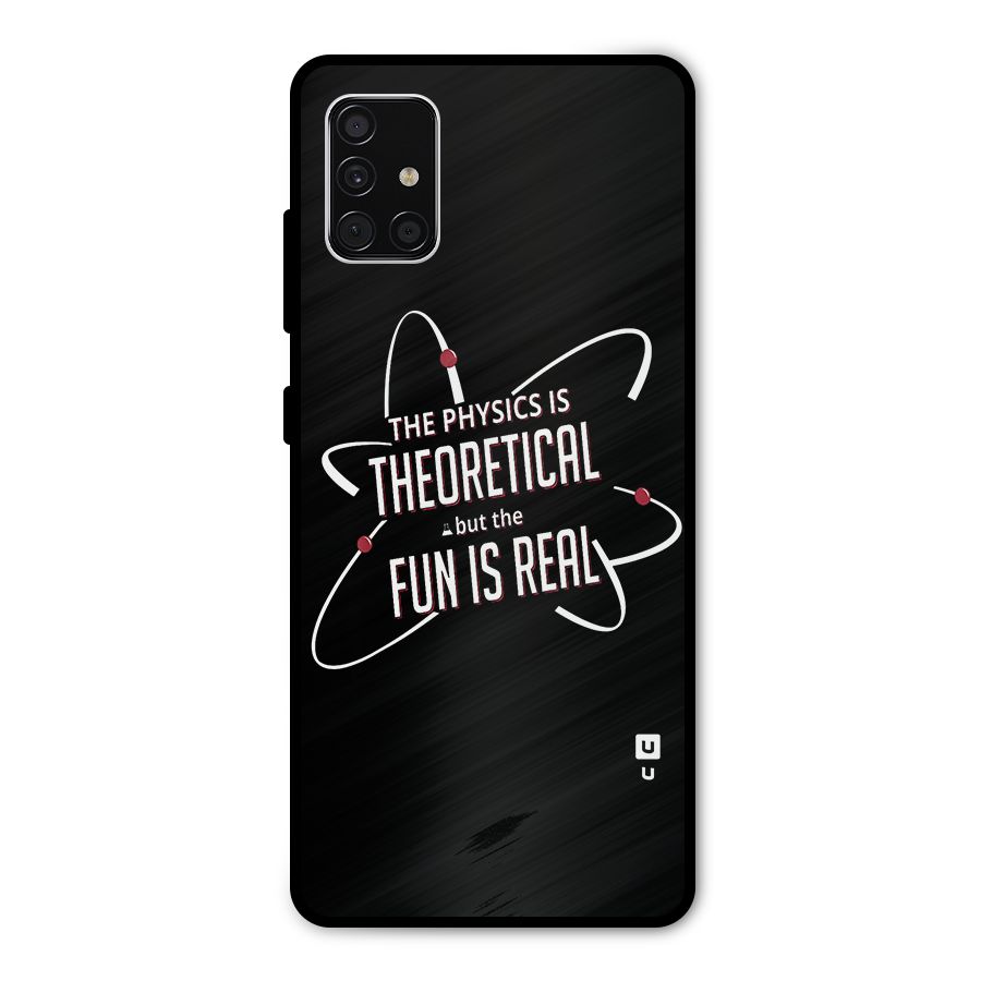 Physics Theoretical Fun Real Metal Back Case for Galaxy A51