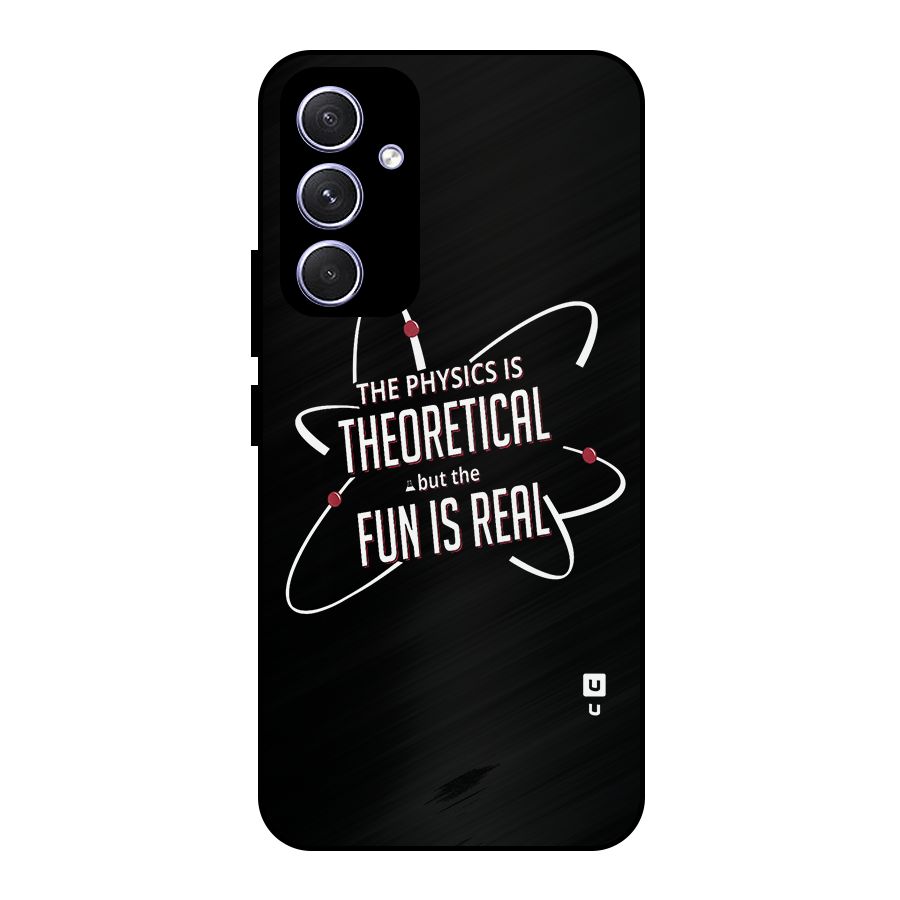 Physics Theoretical Fun Real Metal Back Case for Galaxy A54