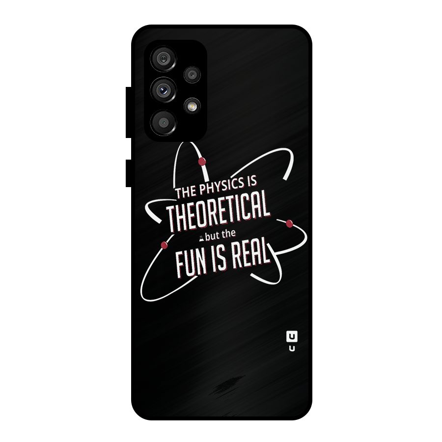 Physics Theoretical Fun Real Metal Back Case for Galaxy A73 5G