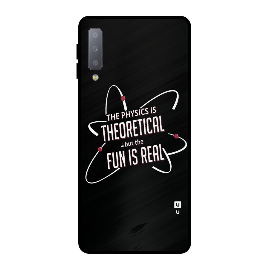 Physics Theoretical Fun Real Metal Back Case for Galaxy A7 (2018)