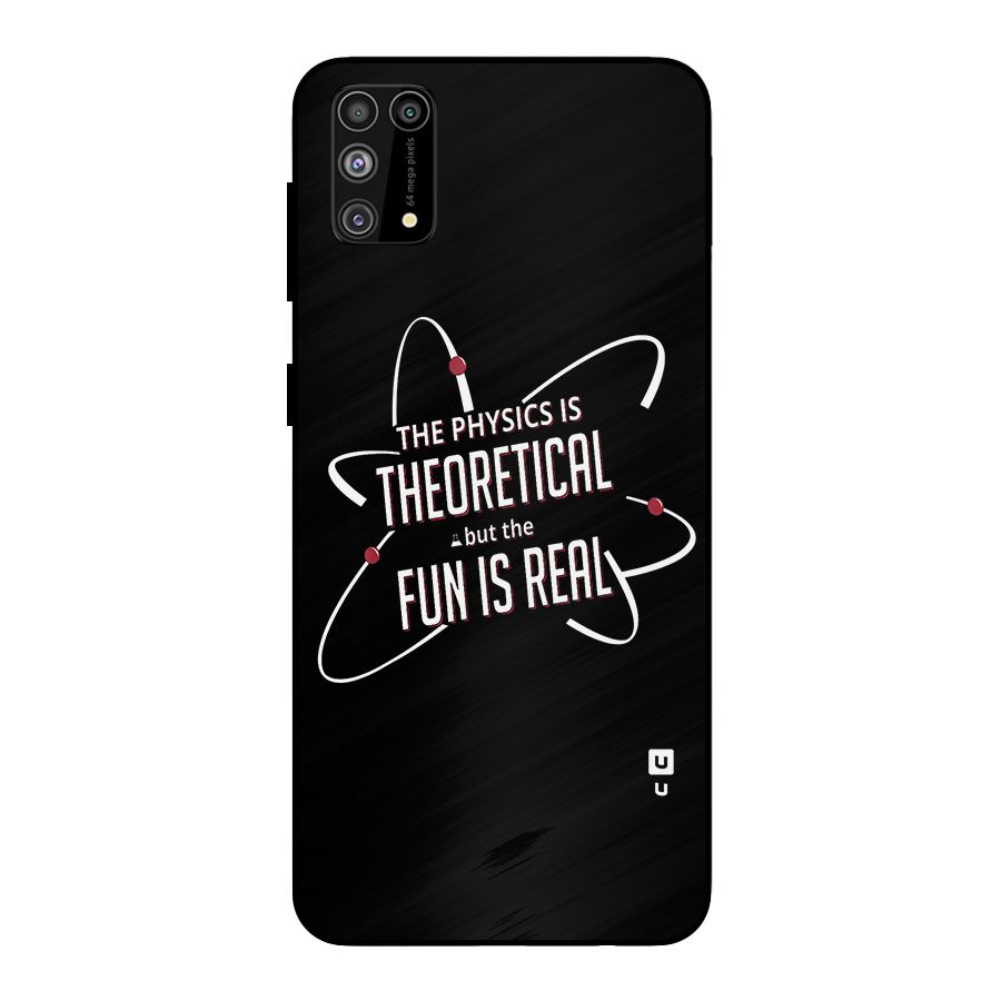 Physics Theoretical Fun Real Metal Back Case for Galaxy F41