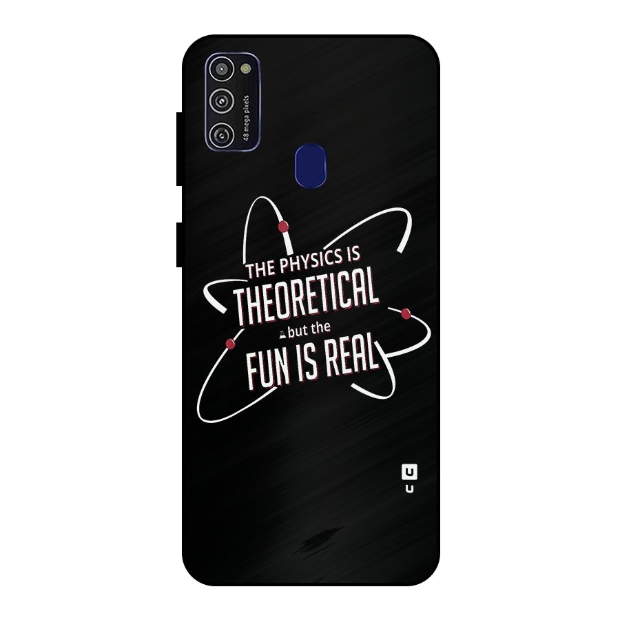 Physics Theoretical Fun Real Metal Back Case for Galaxy M30s