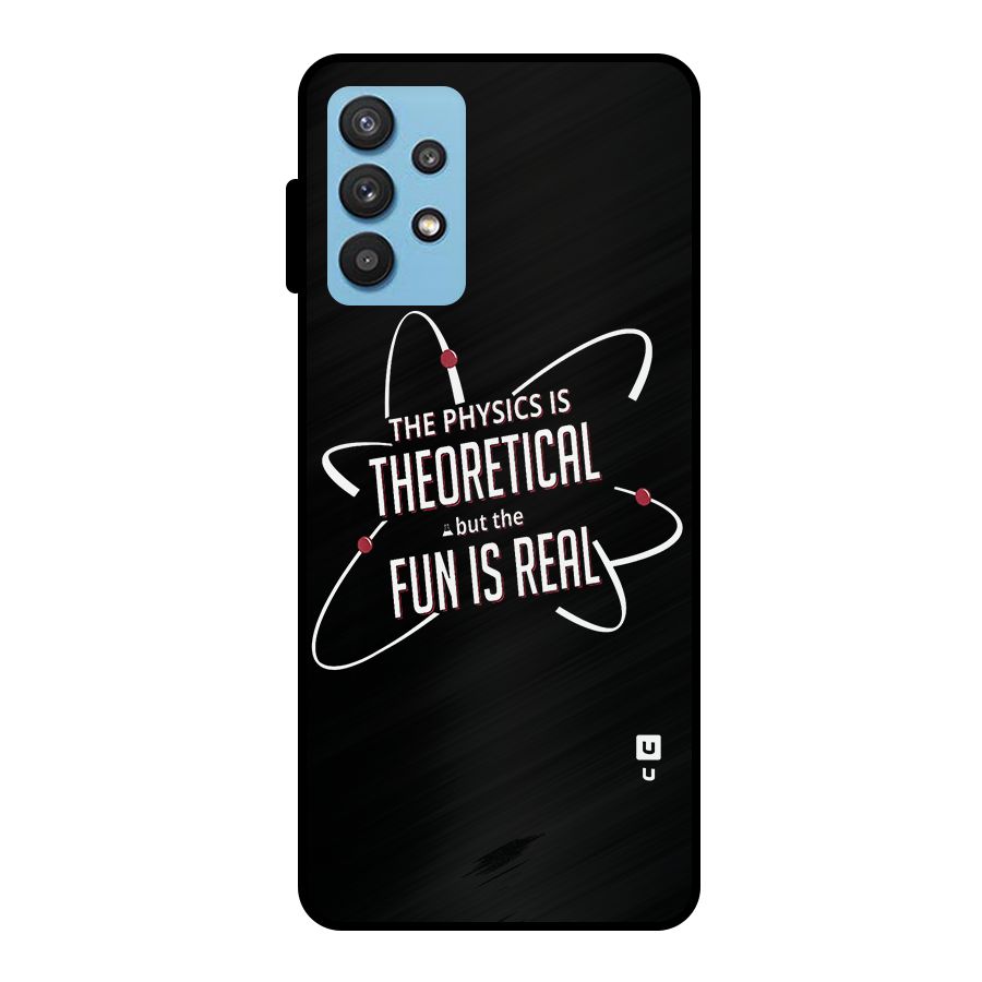 Physics Theoretical Fun Real Metal Back Case for Galaxy M32 5G