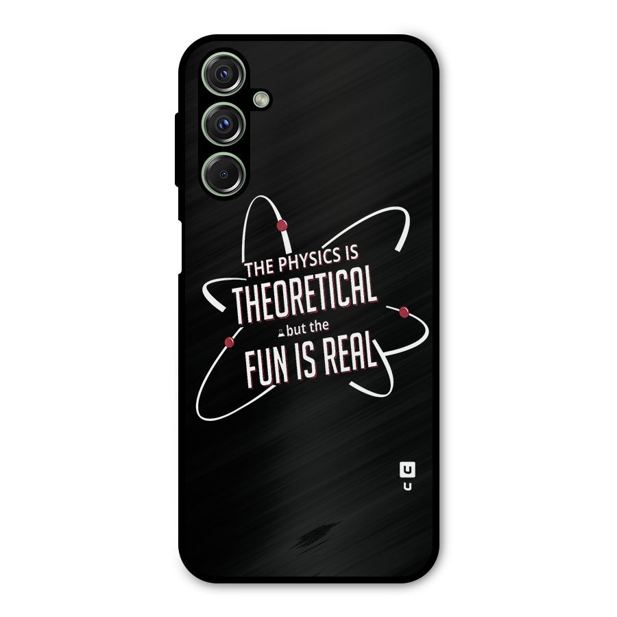 Physics Theoretical Fun Real Metal Back Case for Galaxy M34