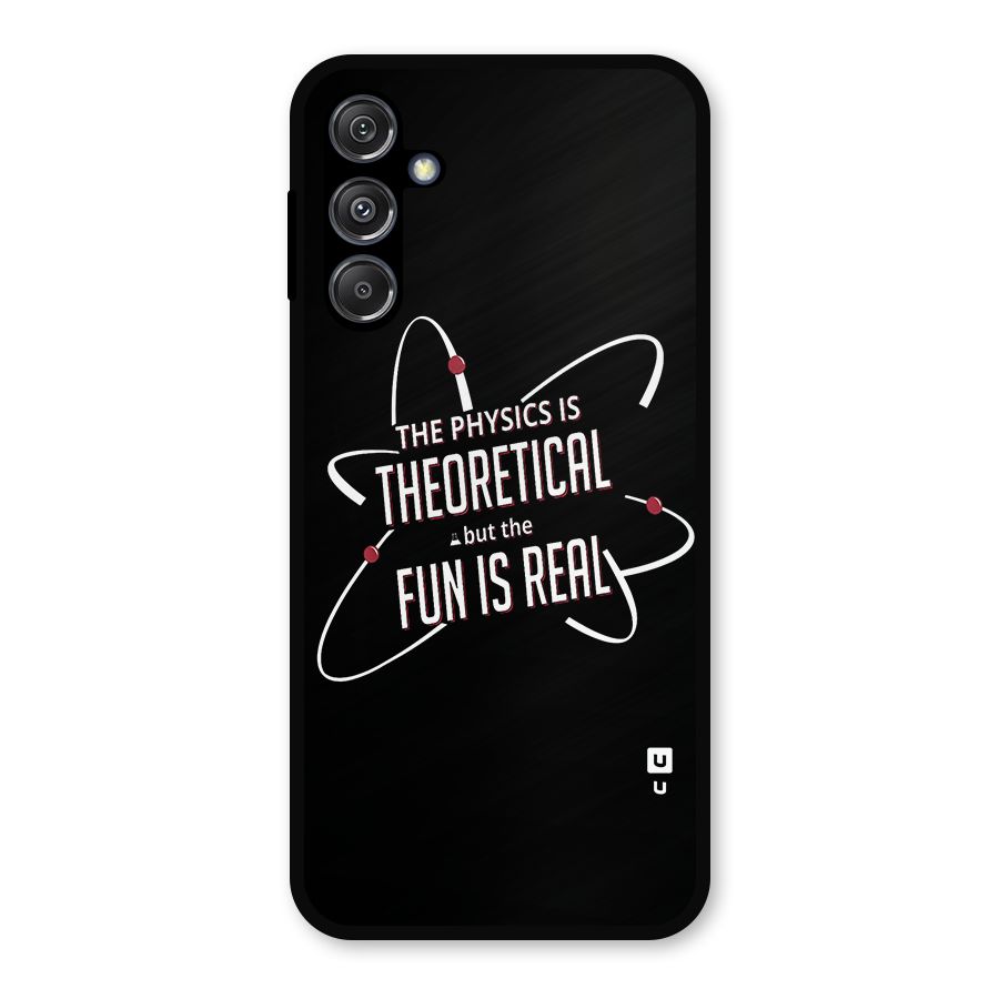 Physics Theoretical Fun Real Metal Back Case for Galaxy M34 5G