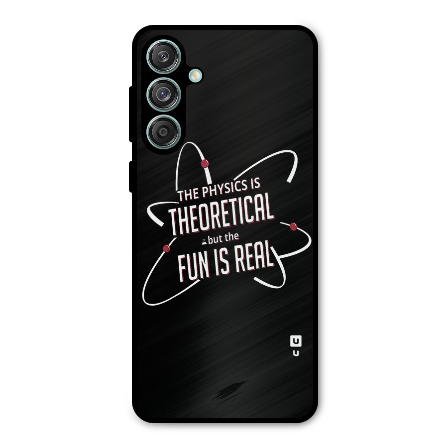 Physics Theoretical Fun Real Metal Back Case for Galaxy M55 5G