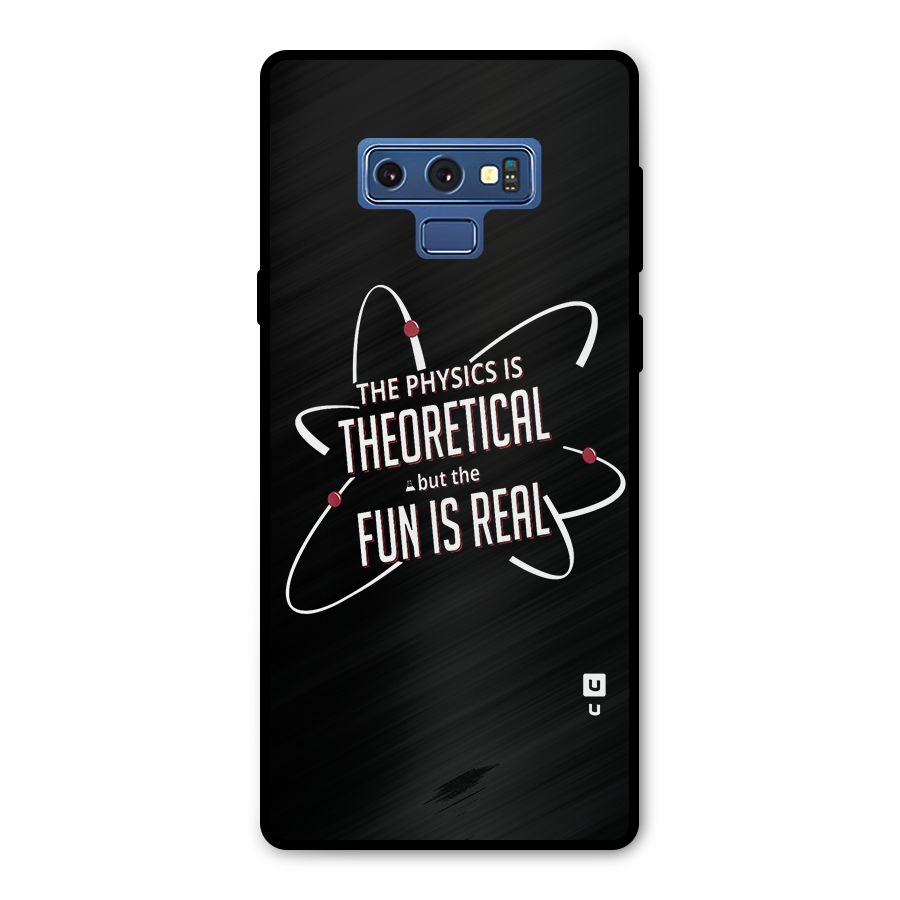 Physics Theoretical Fun Real Metal Back Case for Galaxy Note 9