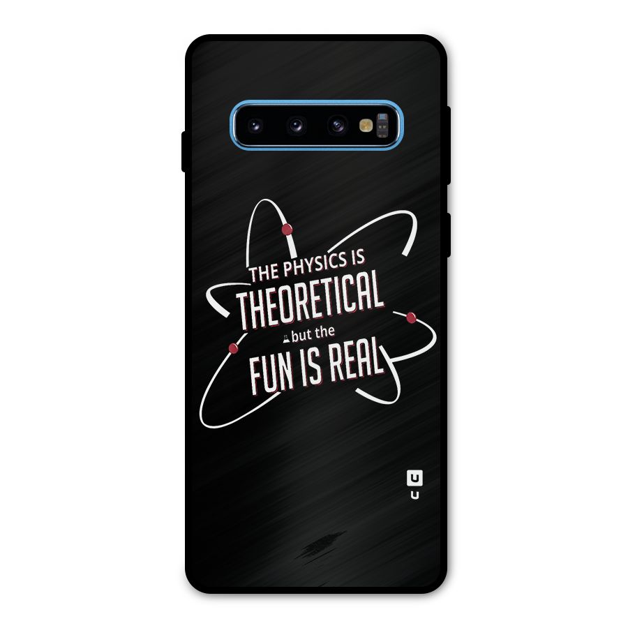 Physics Theoretical Fun Real Metal Back Case for Galaxy S10