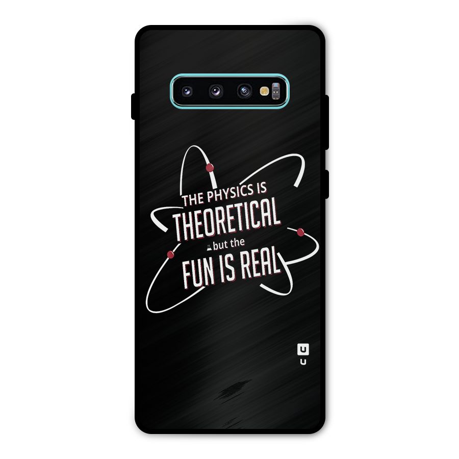Physics Theoretical Fun Real Metal Back Case for Galaxy S10 Plus