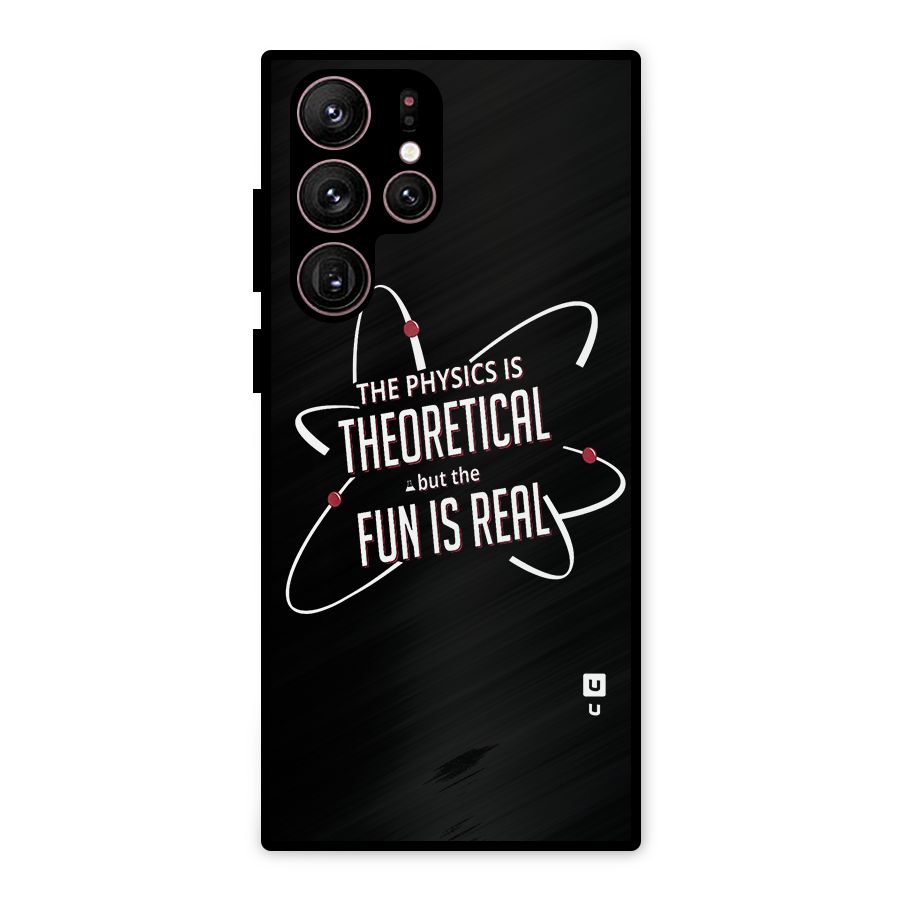 Physics Theoretical Fun Real Metal Back Case for Galaxy S22 Ultra 5G