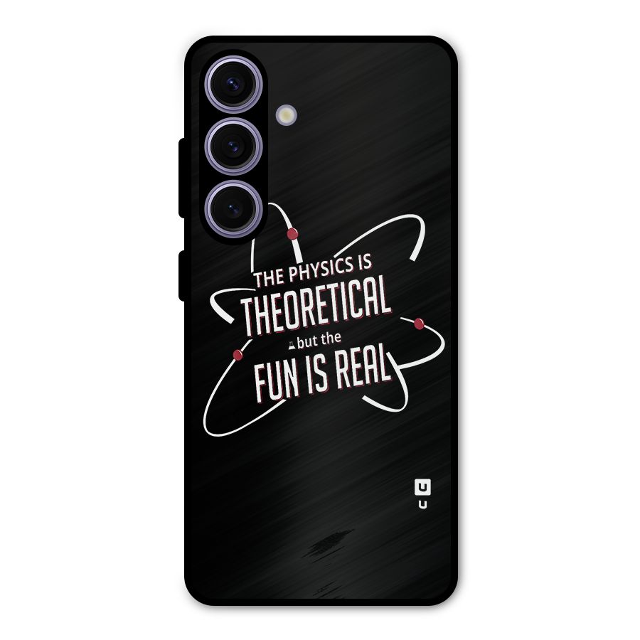 Physics Theoretical Fun Real Metal Back Case for Galaxy S24