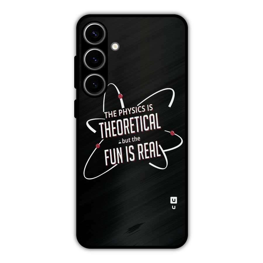 Physics Theoretical Fun Real Metal Back Case for Galaxy S24 Plus