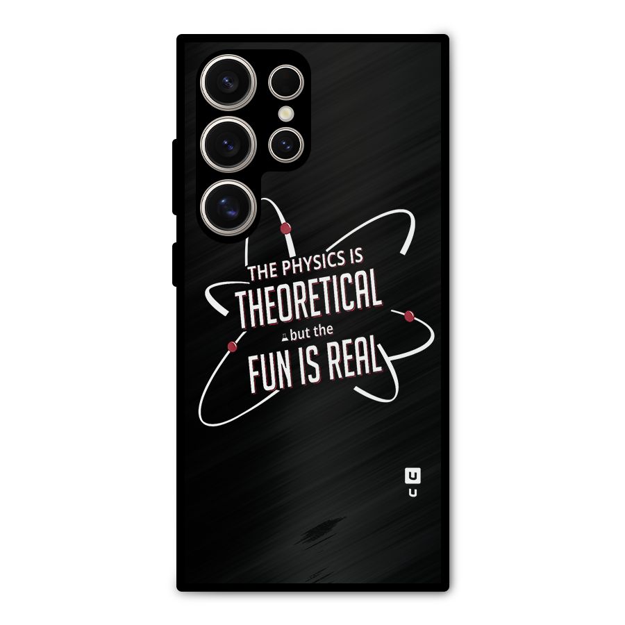 Physics Theoretical Fun Real Metal Back Case for Galaxy S24 Ultra