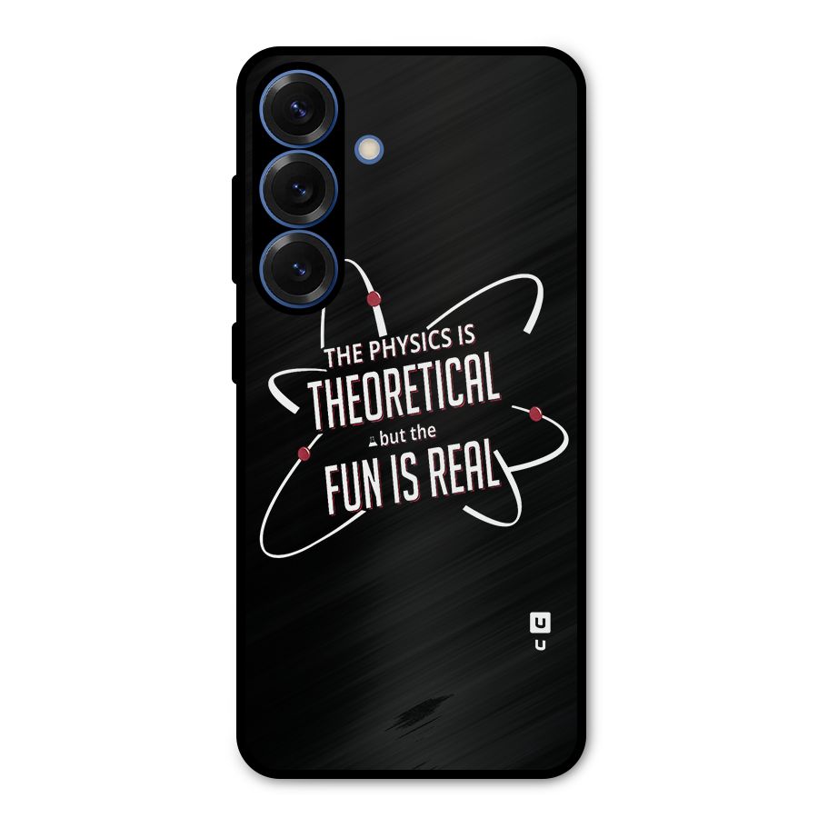 Physics Theoretical Fun Real Metal Back Case for Galaxy S25