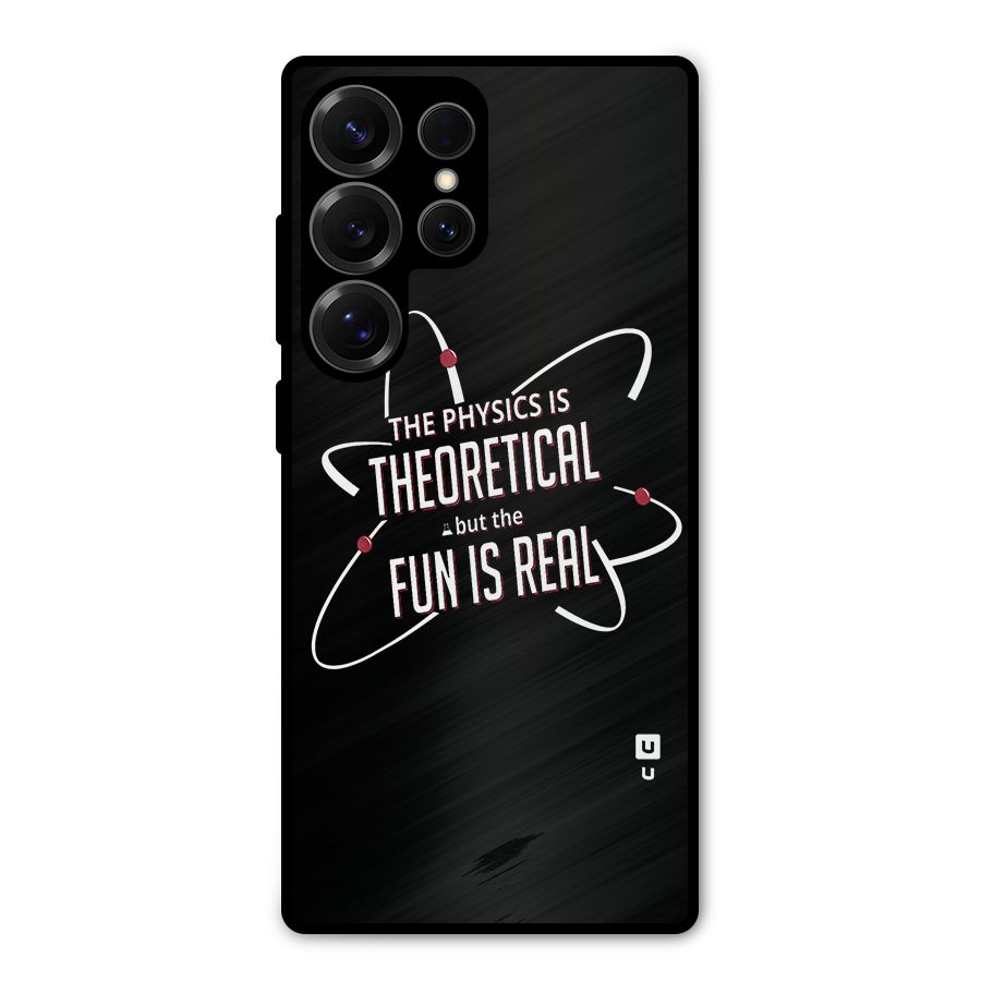 Physics Theoretical Fun Real Metal Back Case for Galaxy S25 Ultra