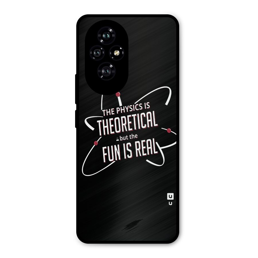 Physics Theoretical Fun Real Metal Back Case for Honor 200