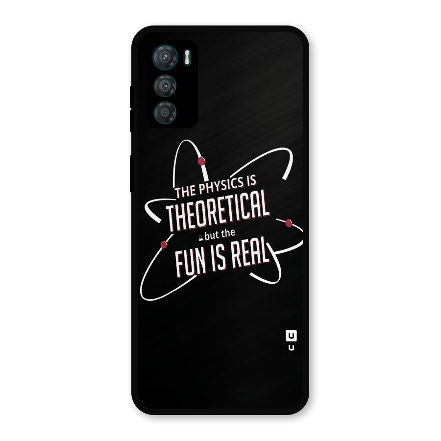 Physics Theoretical Fun Real Metal Back Case for Moto G42