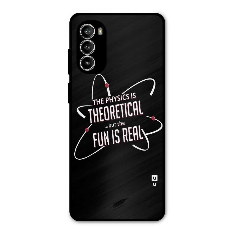 Physics Theoretical Fun Real Metal Back Case for Moto G52