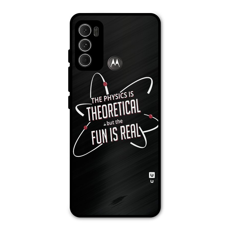 Physics Theoretical Fun Real Metal Back Case for Moto G60
