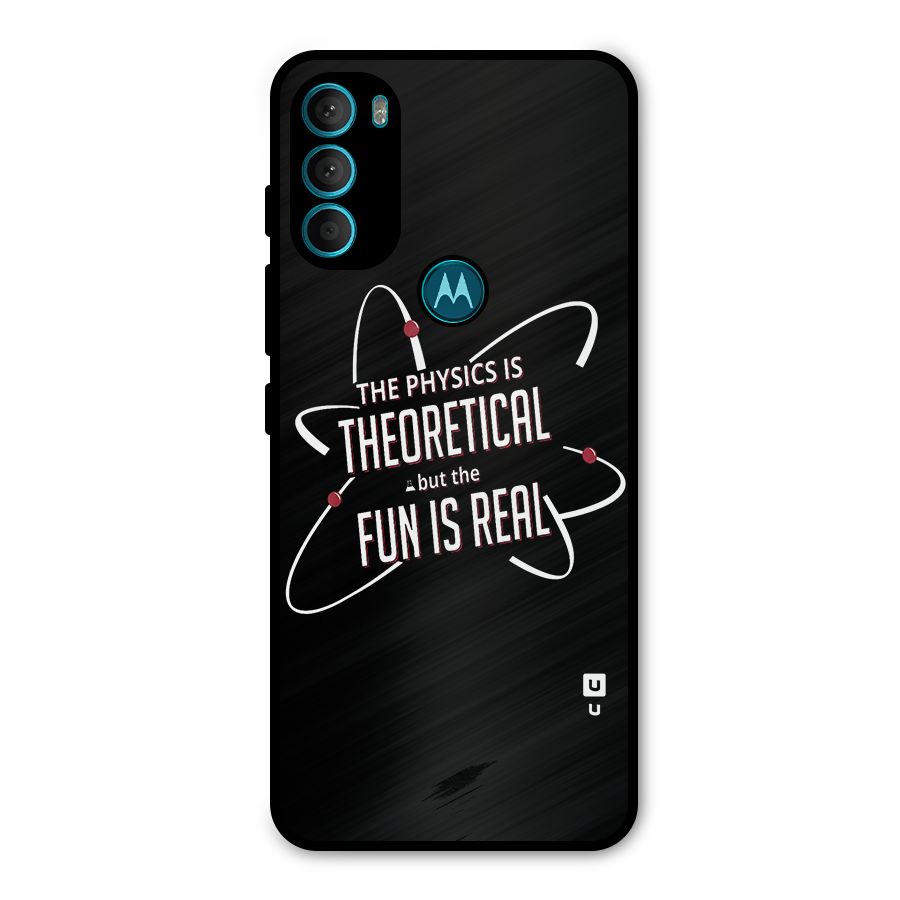 Physics Theoretical Fun Real Metal Back Case for Moto G71 5G