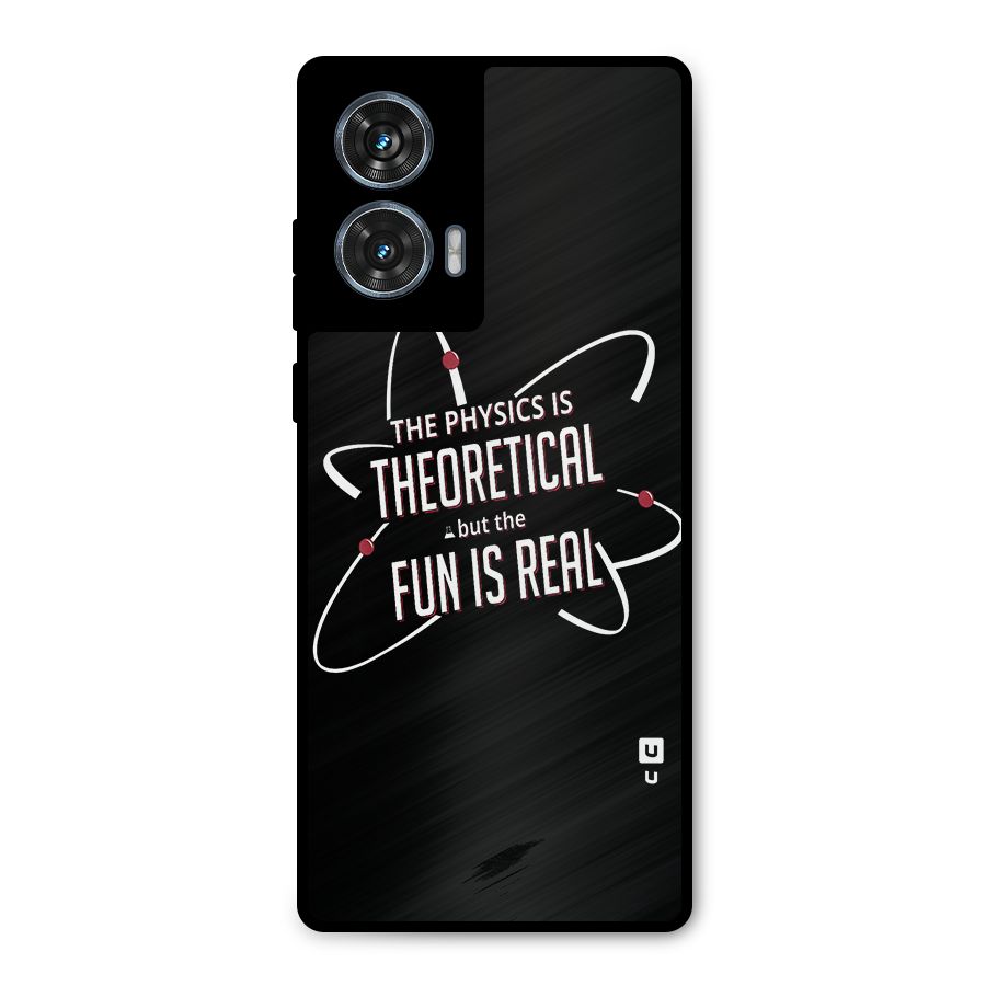 Physics Theoretical Fun Real Metal Back Case for Motorola Edge 50 Fusion